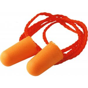 3M 1110  SNR37db Corded Foam Earplugs