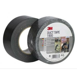 3M VALUE DUCT 1900 Scotch 1900 Duct Tape, 50m x 50mm, Black