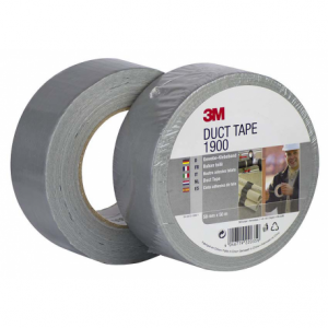 3M VALUE DUCT 1900 Scotch 1900 Duct Tape, 50m x 50mm, Silver